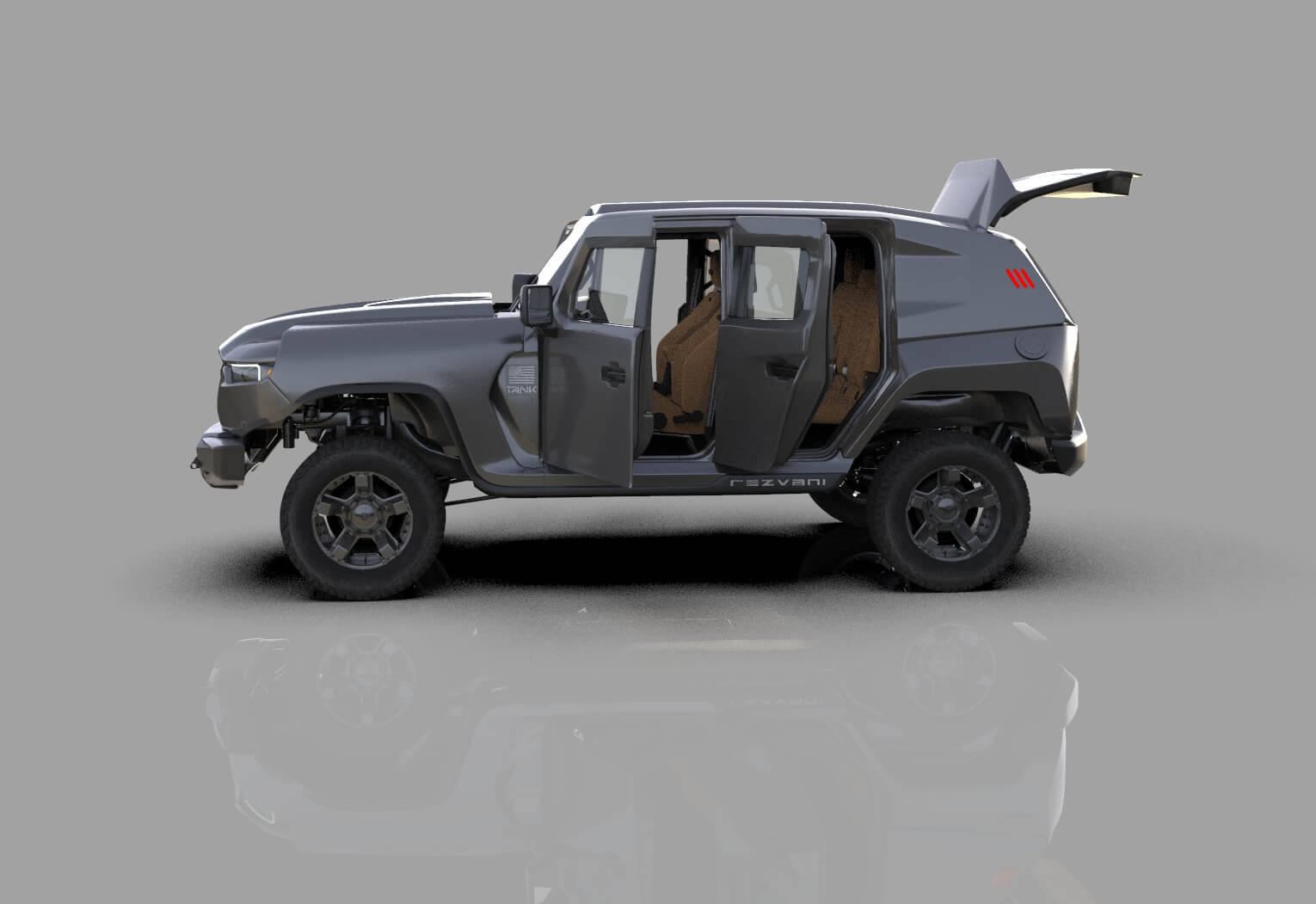 Rezvani Tank 2020 HQ Interior - 3D Model by davidson