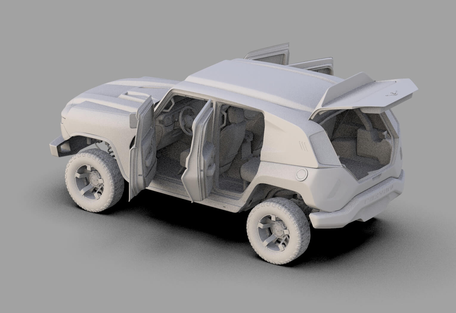 Rezvani Tank 2020 HQ Interior - 3D Model by davidson