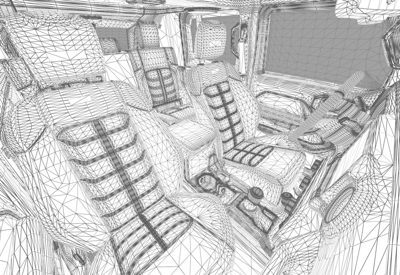 Rezvani Tank 2020 HQ Interior - 3D Model by davidson