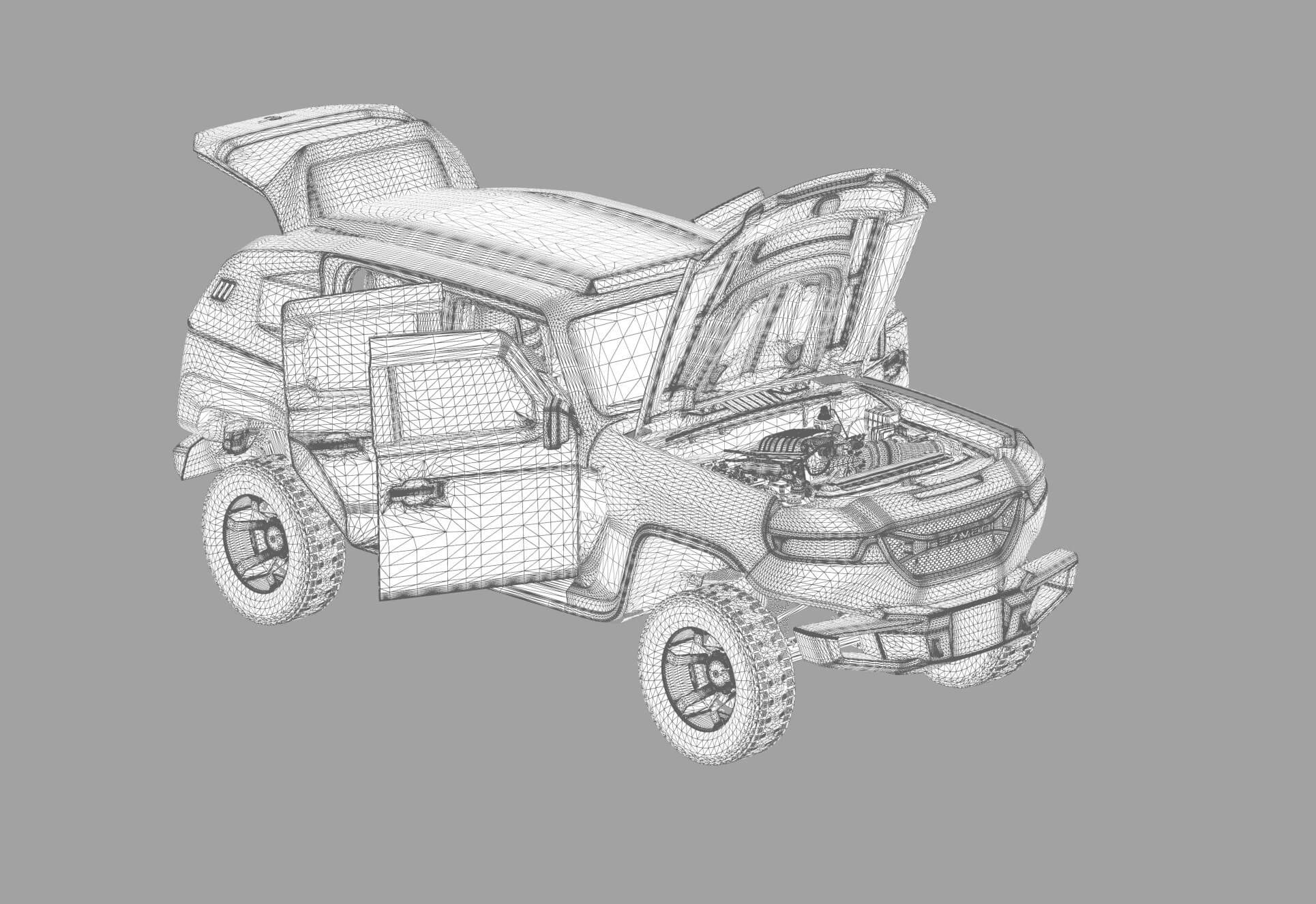 Rezvani Tank 2020 HQ Interior - 3D Model by davidson
