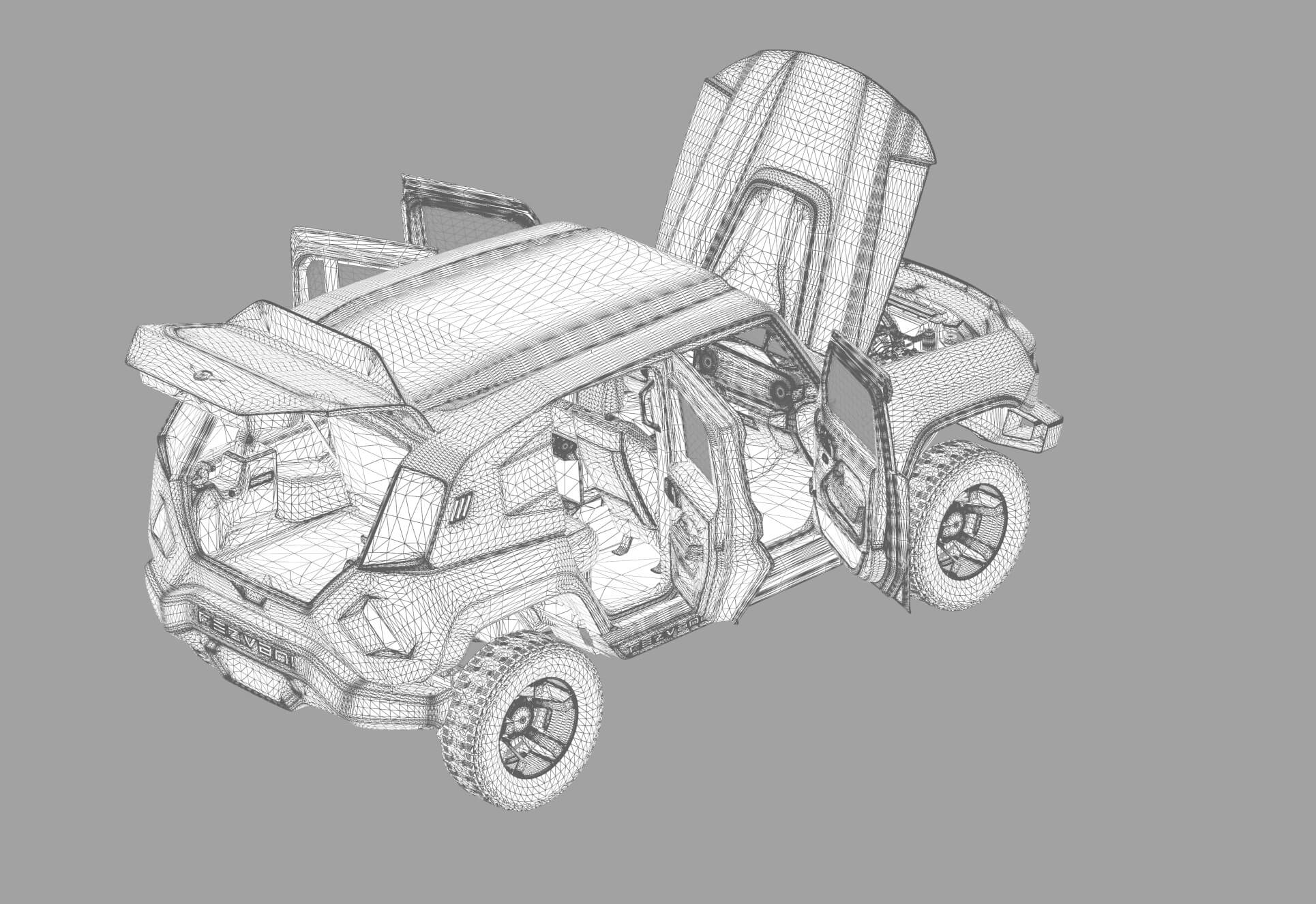 Rezvani Tank 2020 Hqinterior - 3D Model by davidson