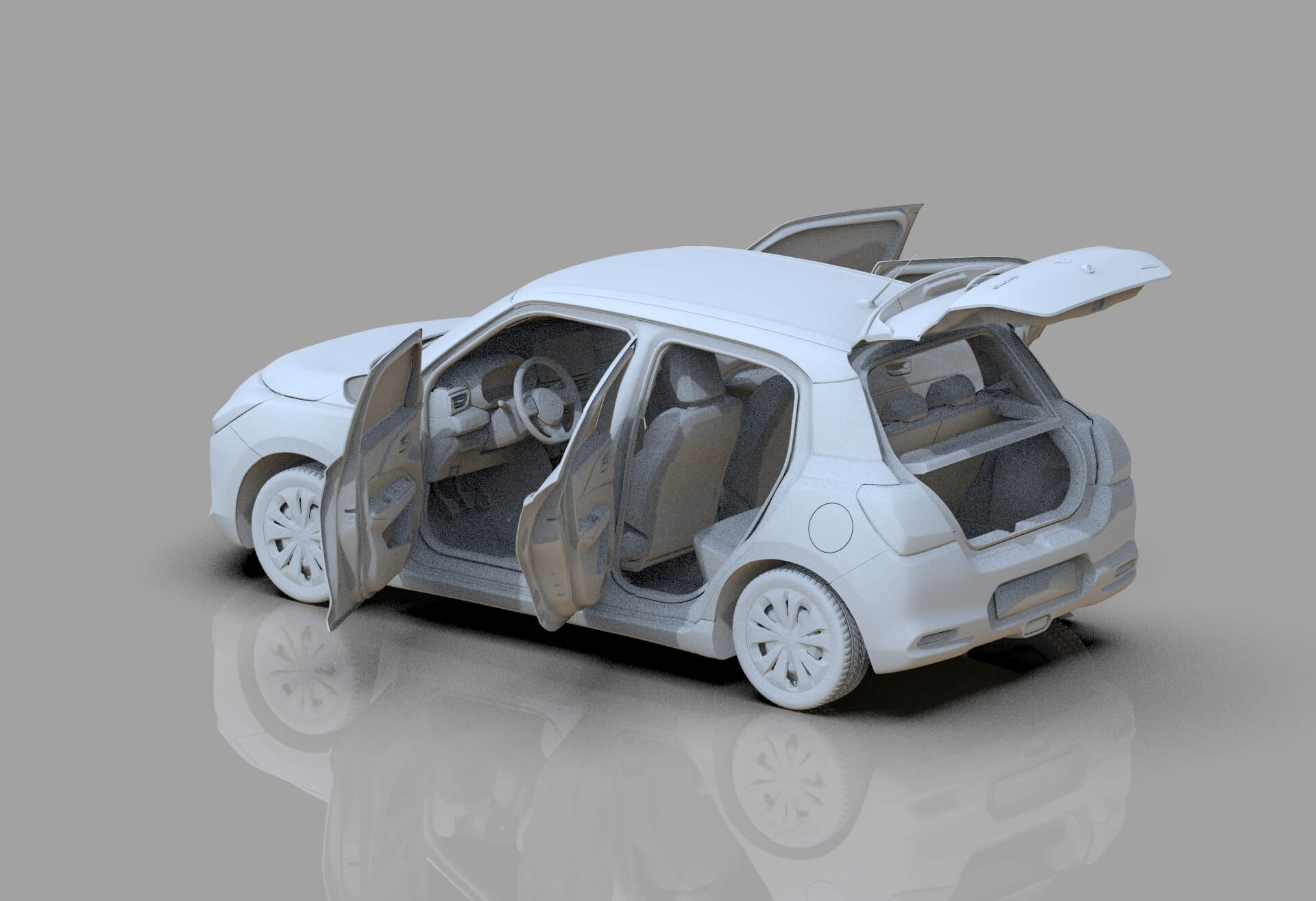 Suzuki Swift 2024 HQ Interior - 3D Model by davidson