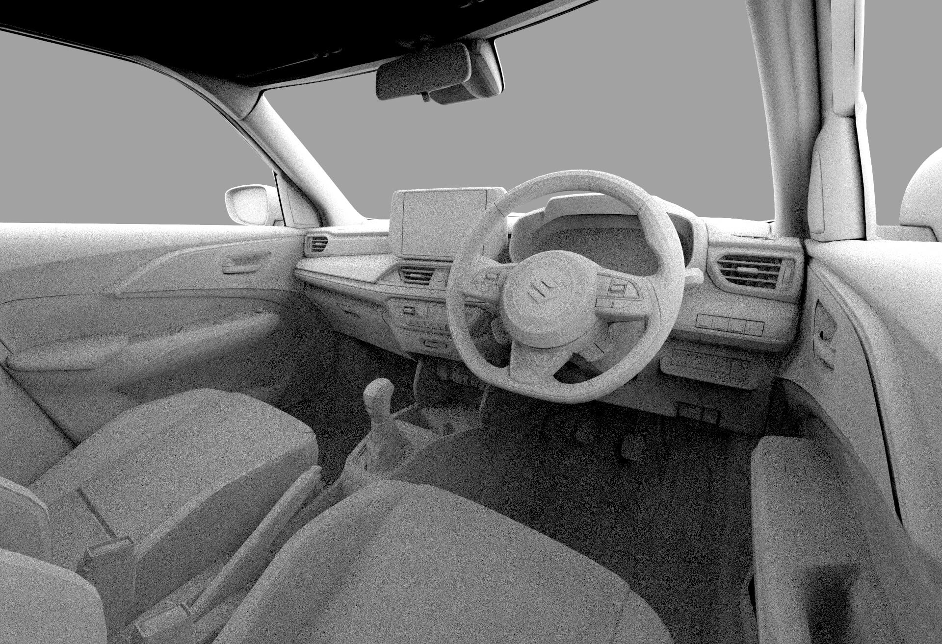 Suzuki Swift JP-Spec 2024 HQ Interior 3D Model by davidson