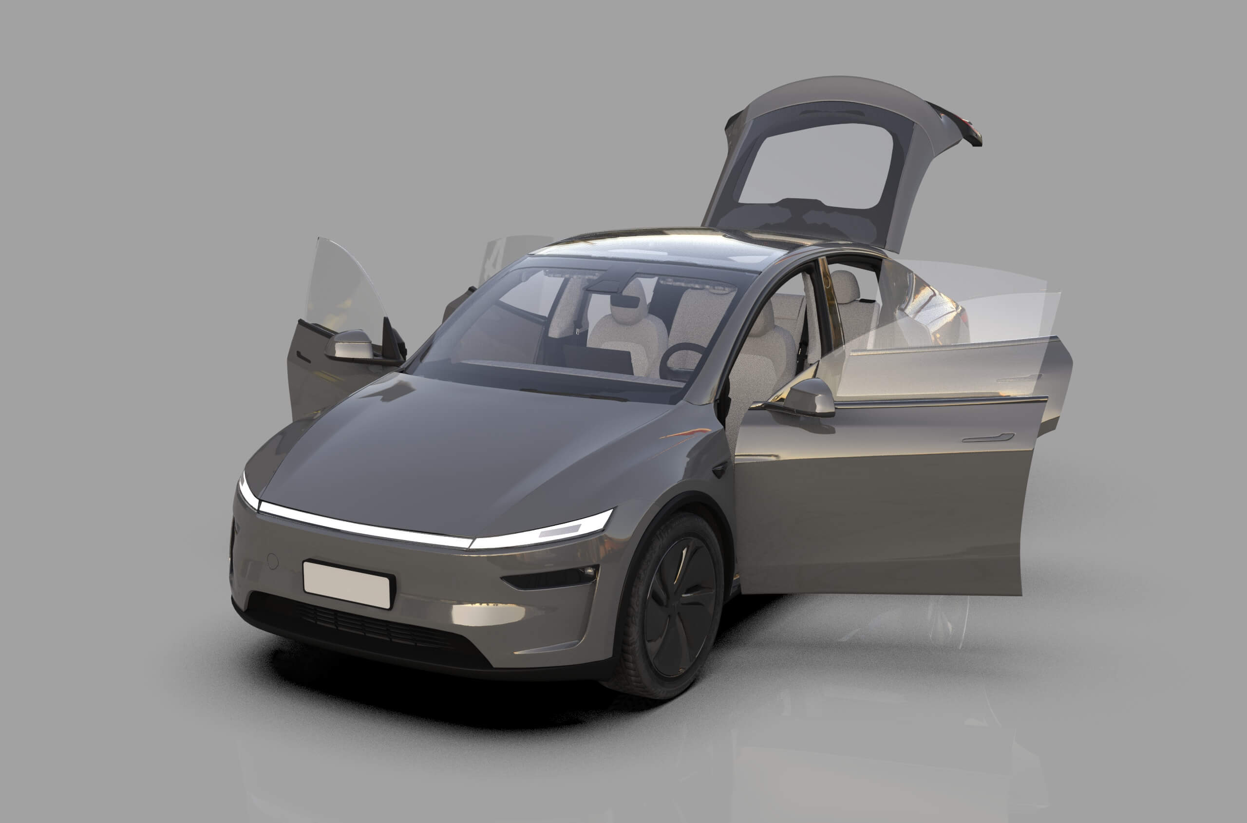 Tesla Model Y 2025 HQ Interior by davidson