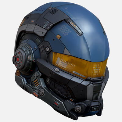 Sci Fi Helmet P04