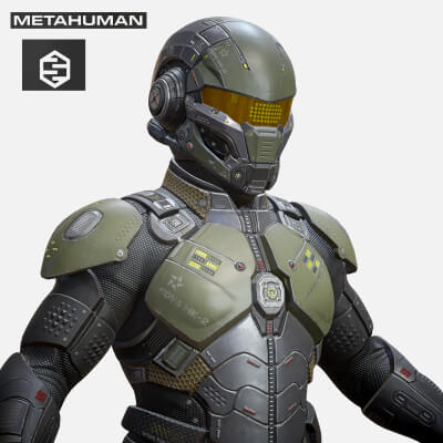 Sci-Fi Military Armor Pack 03