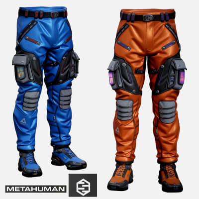 Sci-Fi Pants Sneakers P02