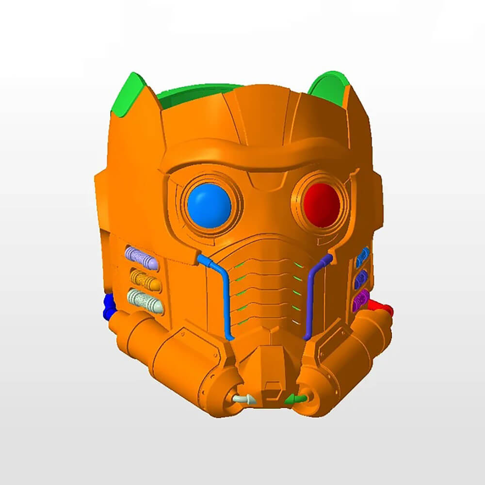 Star Lord Helmet StarLord Guardians of The Galaxy 3D Print Model by