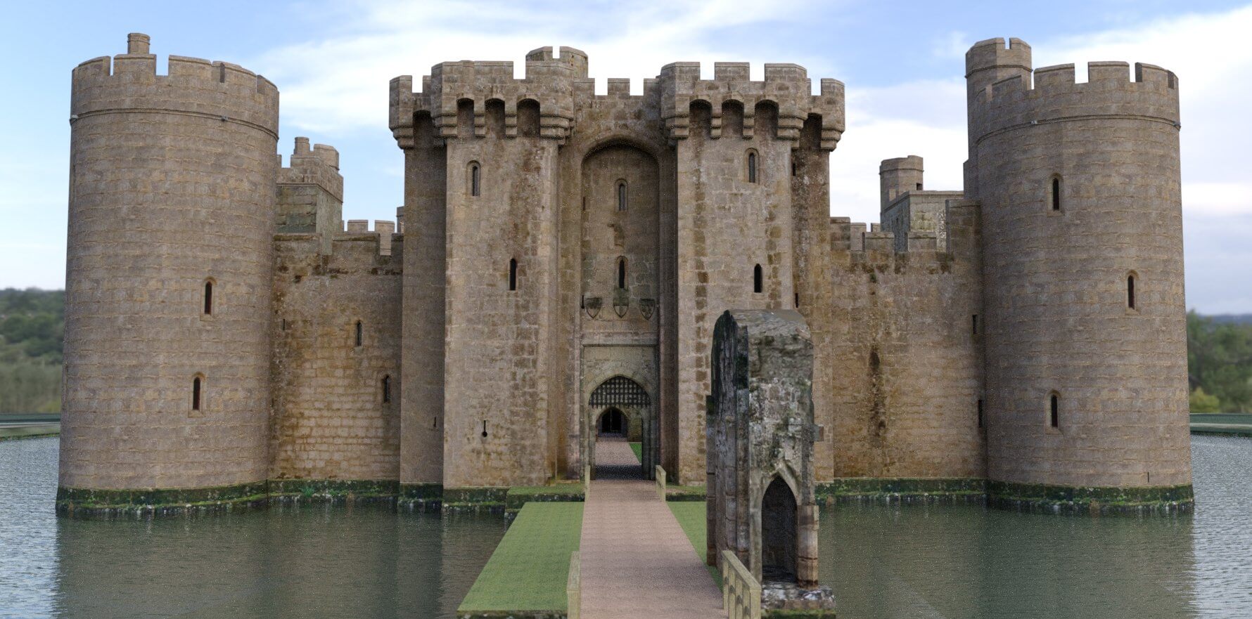 Bodiam Castle 3d Model