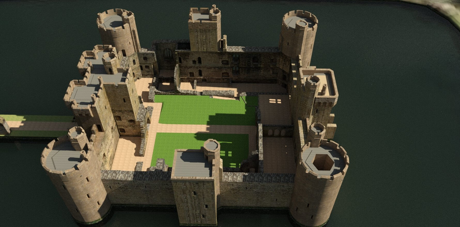 Bodiam Castle 3D Model by dazinbane