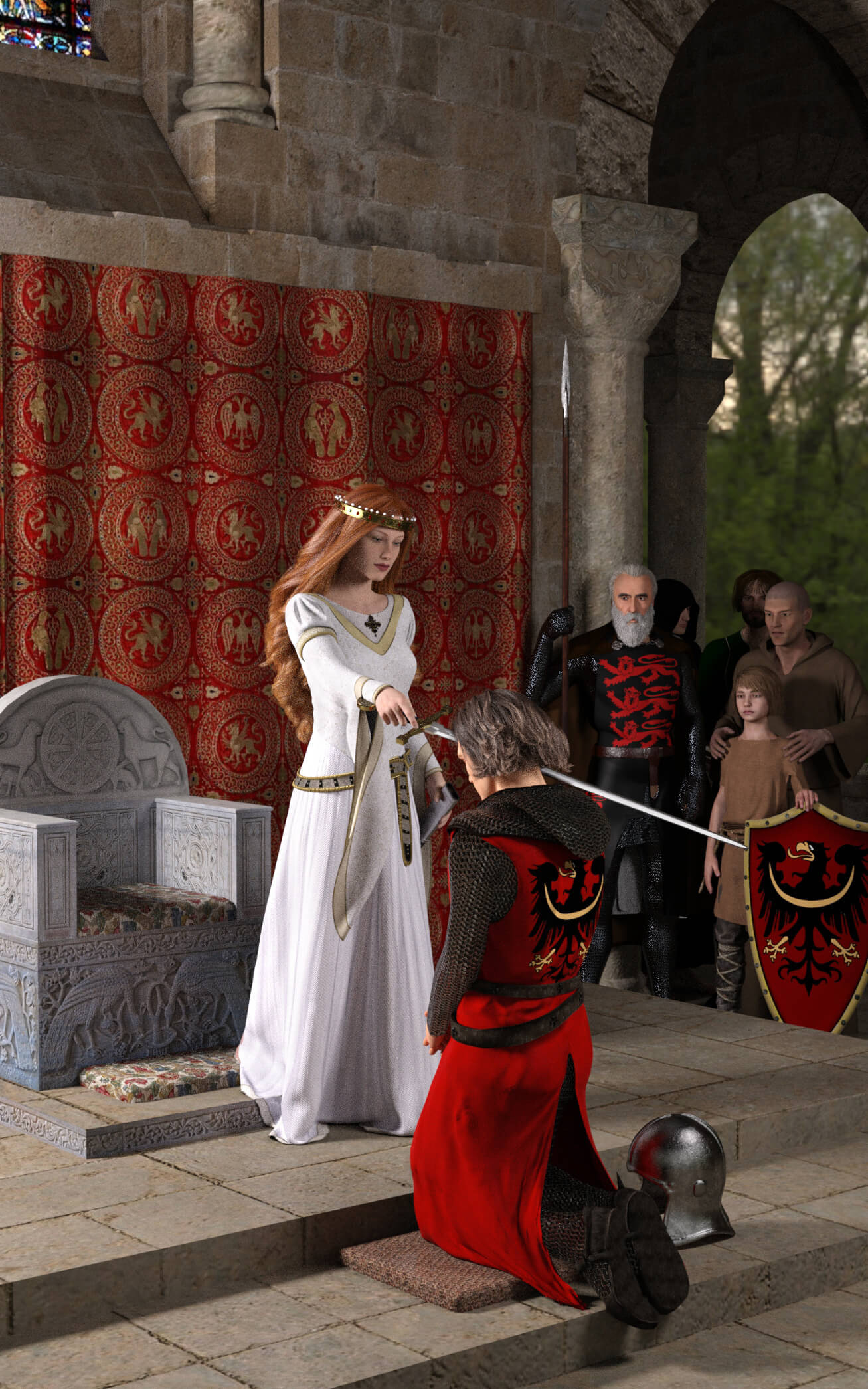 The Accolade 3D Render, Digital Art by dazinbane