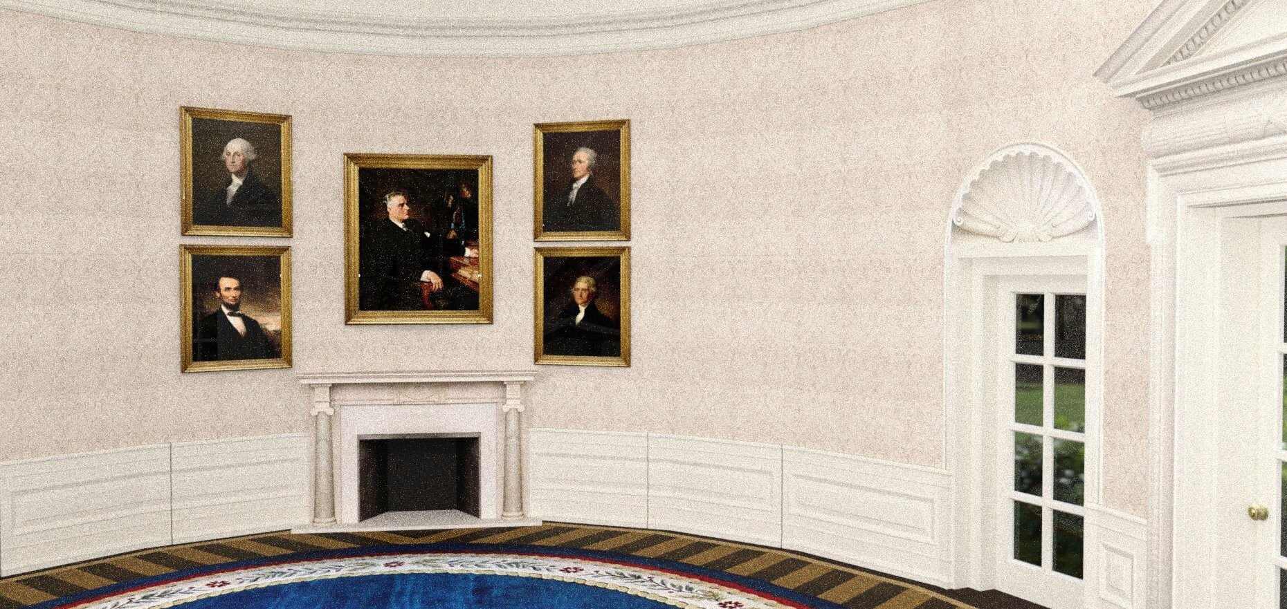 Oval Office 3D Model by dazinbane