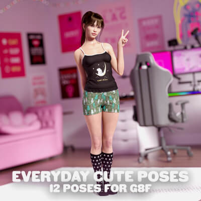 Everyday Cute Poses for G8F