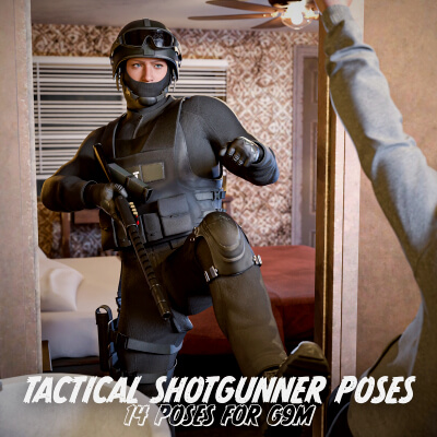 Tactical Shotgunner Poses for G9M