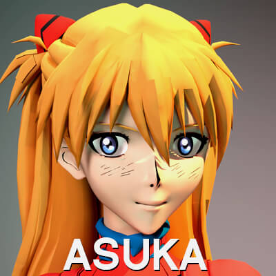 Evangelion - Asuka Neon Daz Genesis 9 Female