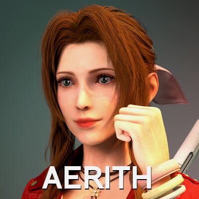 Final Fantasy VII Rebirth - Aerith Gainsborough - DAZ G8F