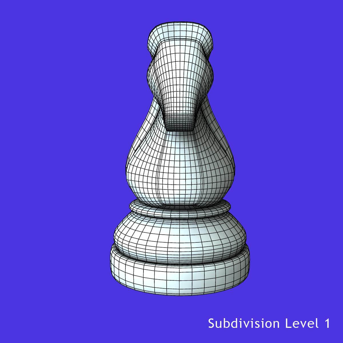 Knight Chess Piece 3D Model by dcbittorf