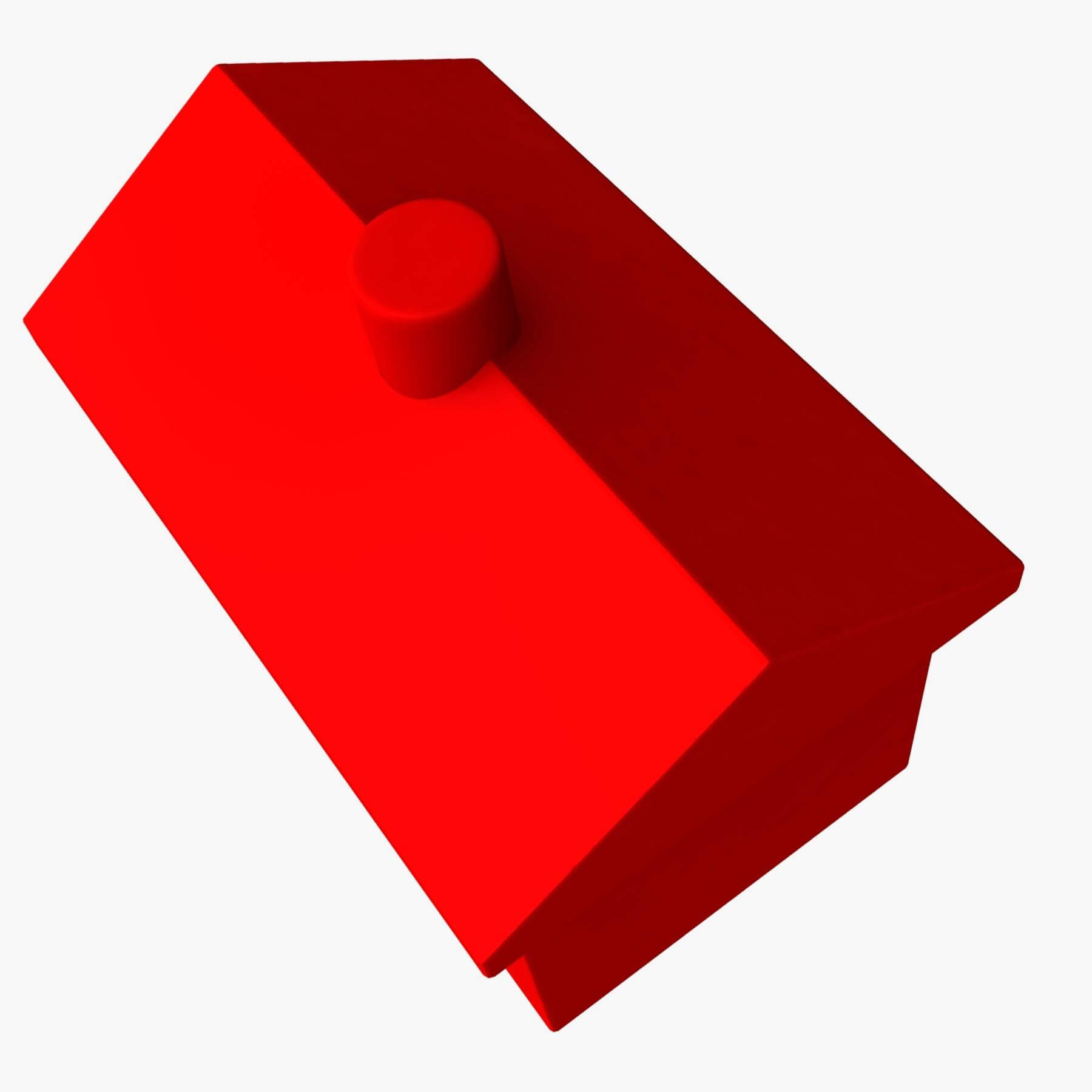 Monopoly Houses and Hotels 3D Model by dcbittorf