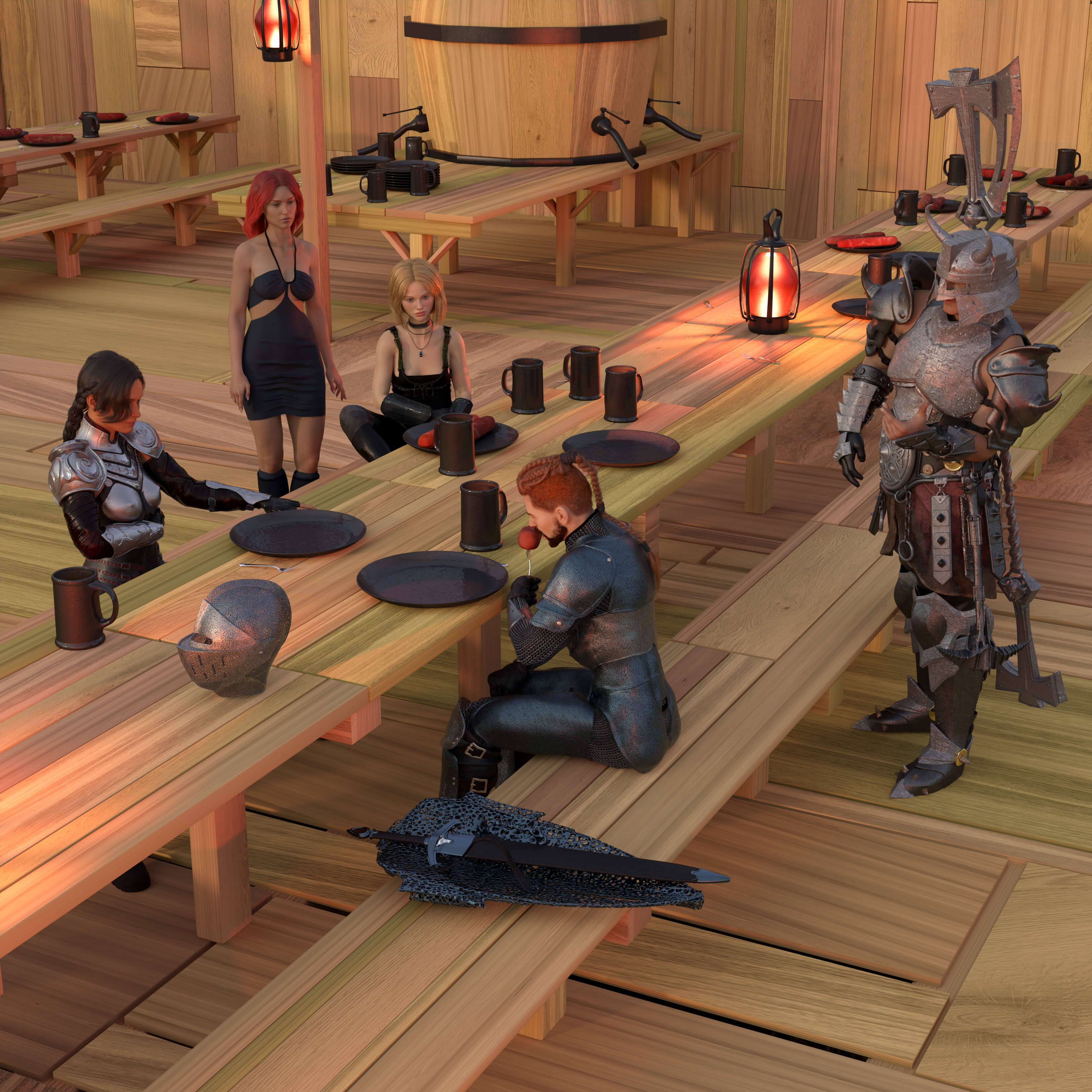 Time For Supper 3D Render RenderHub Gallery