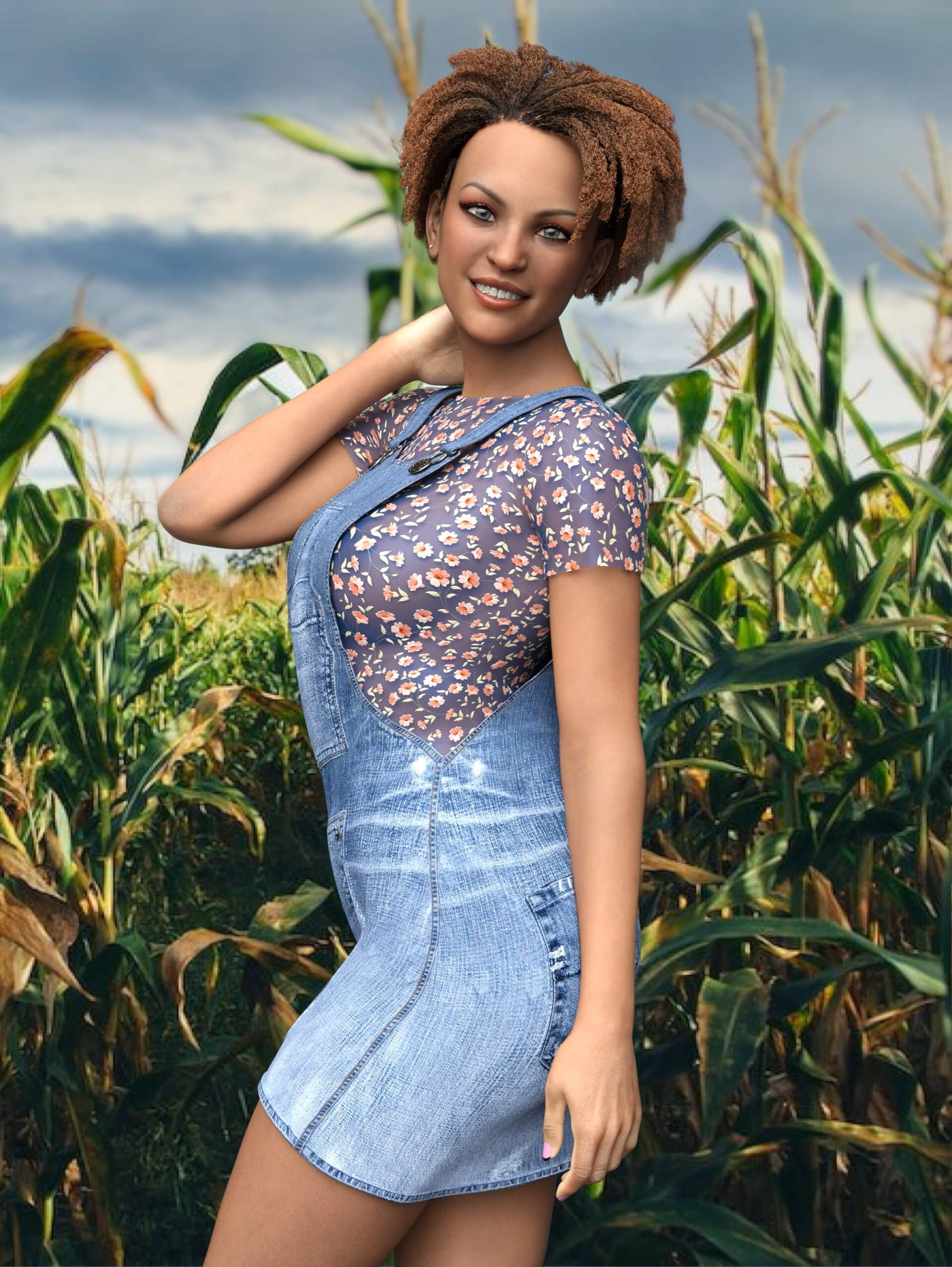 Cornrows 3D Render, Digital Art by Deathstrike2