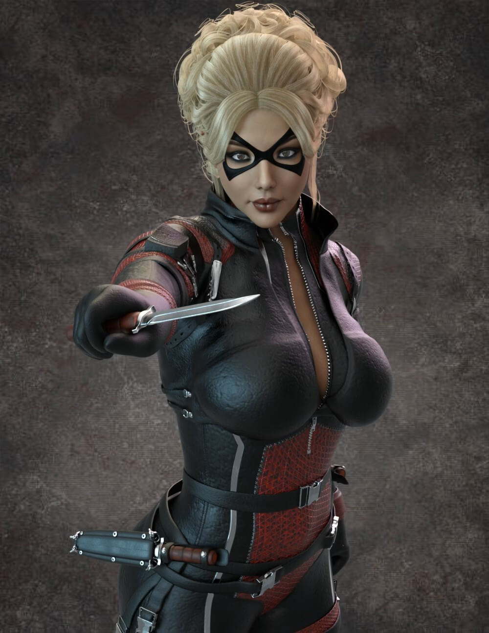 Hot De Razorblade Heroines Razorblade 3D Render, Digital Art by Deathstrike2