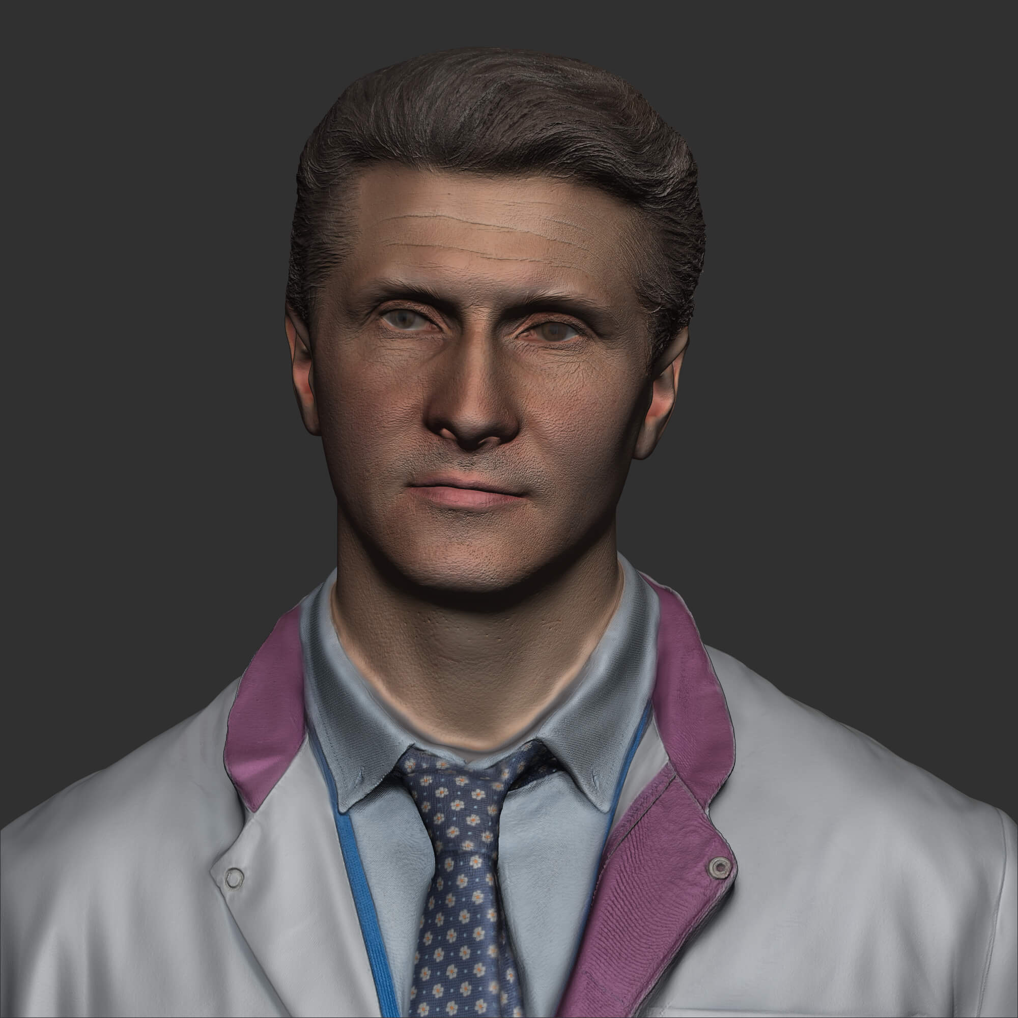 Medical Doctor in A-Pose 429 3D Model by deep3dstudio