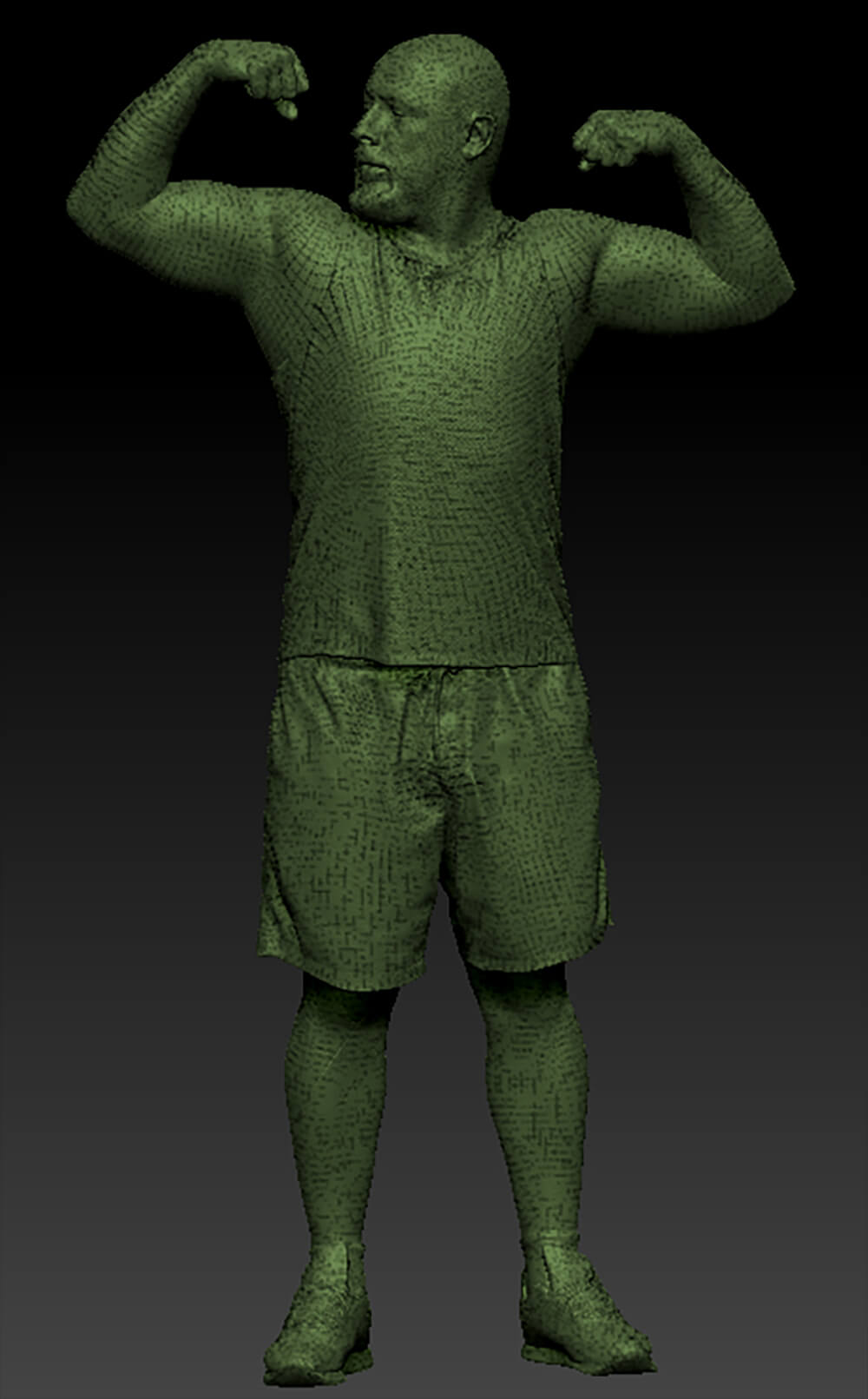 Sporty Man Demonstrating Muscles 408 - 3D Model by deep3dstudio