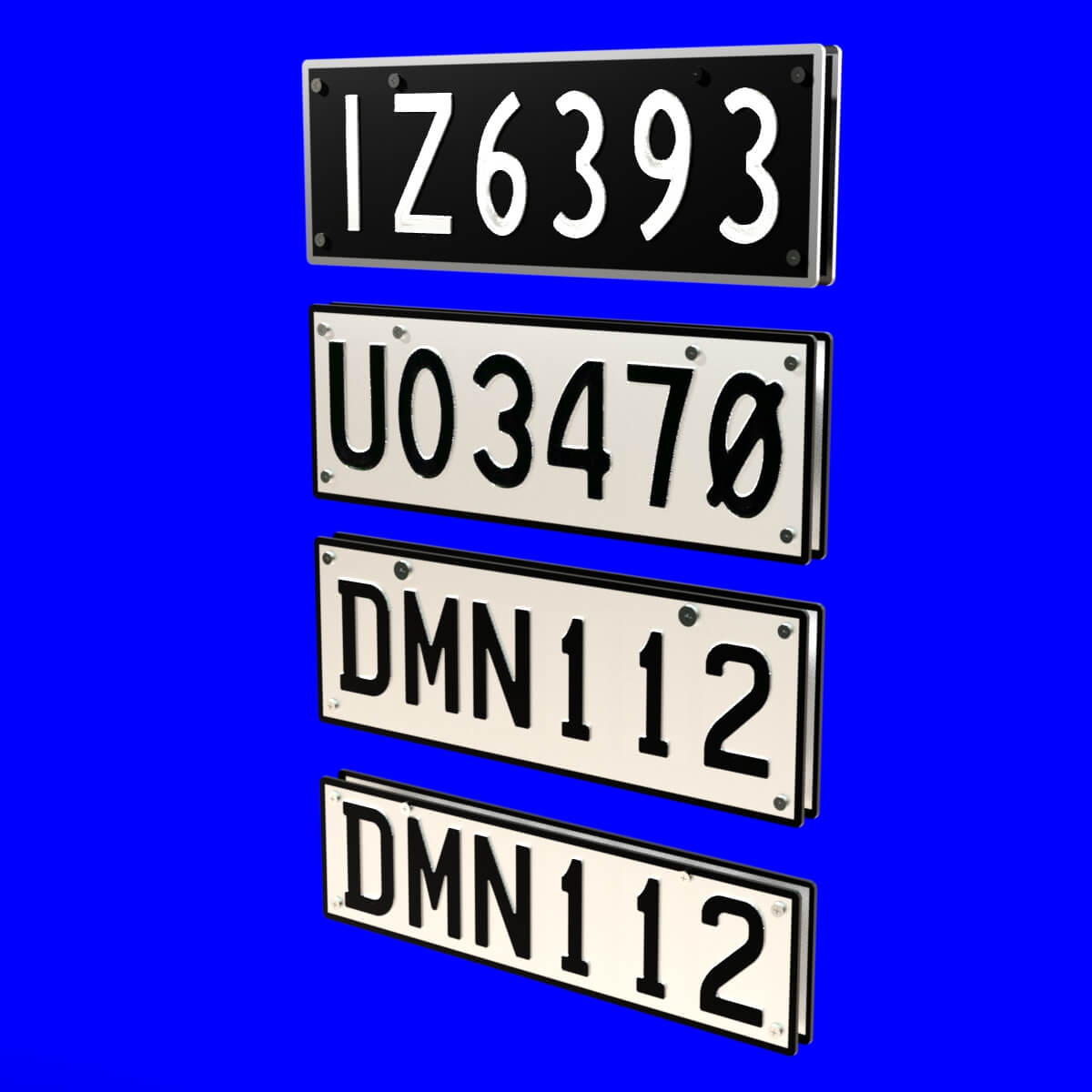 NZ Number Plates Free Daz Content by deepred