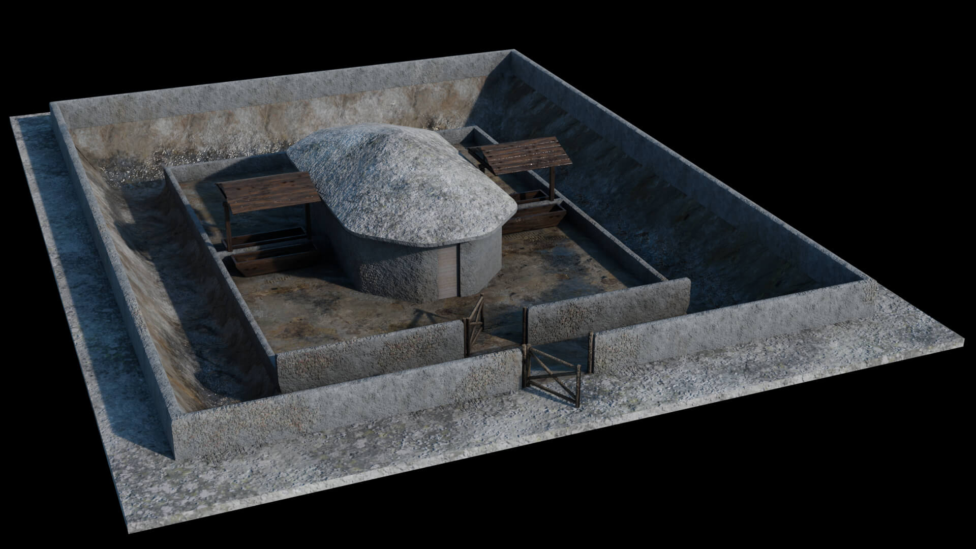 Abandoned Zoo - Asset Pack 3D Model by deezl
