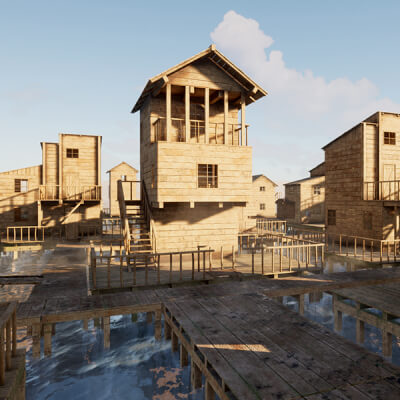 Water Town - Asset Pack