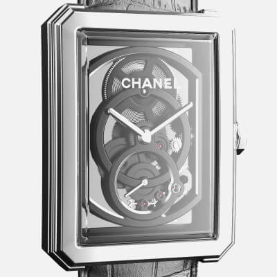 Chanel Boy Friend Skeleton Platinum