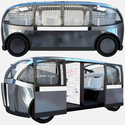 Self-Driving Taxi Shuttle 3