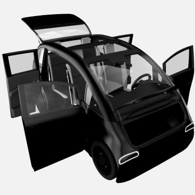 Small Electric Car Peripeteia Black