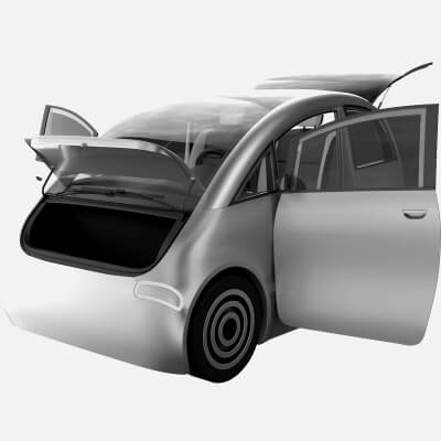 Tiny Electric Car Peripeteia Gray