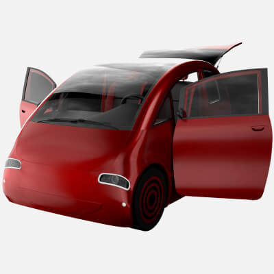 Tiny Electric Car Peripeteia Red