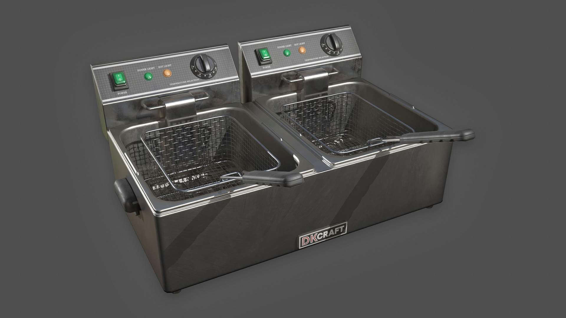 Countertop Deep Fryer 3d Model