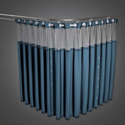 Hospital Track Curtain 3d Model