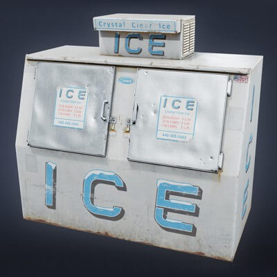 Ice Machine 02a - 3D Model by Dekogon Studios