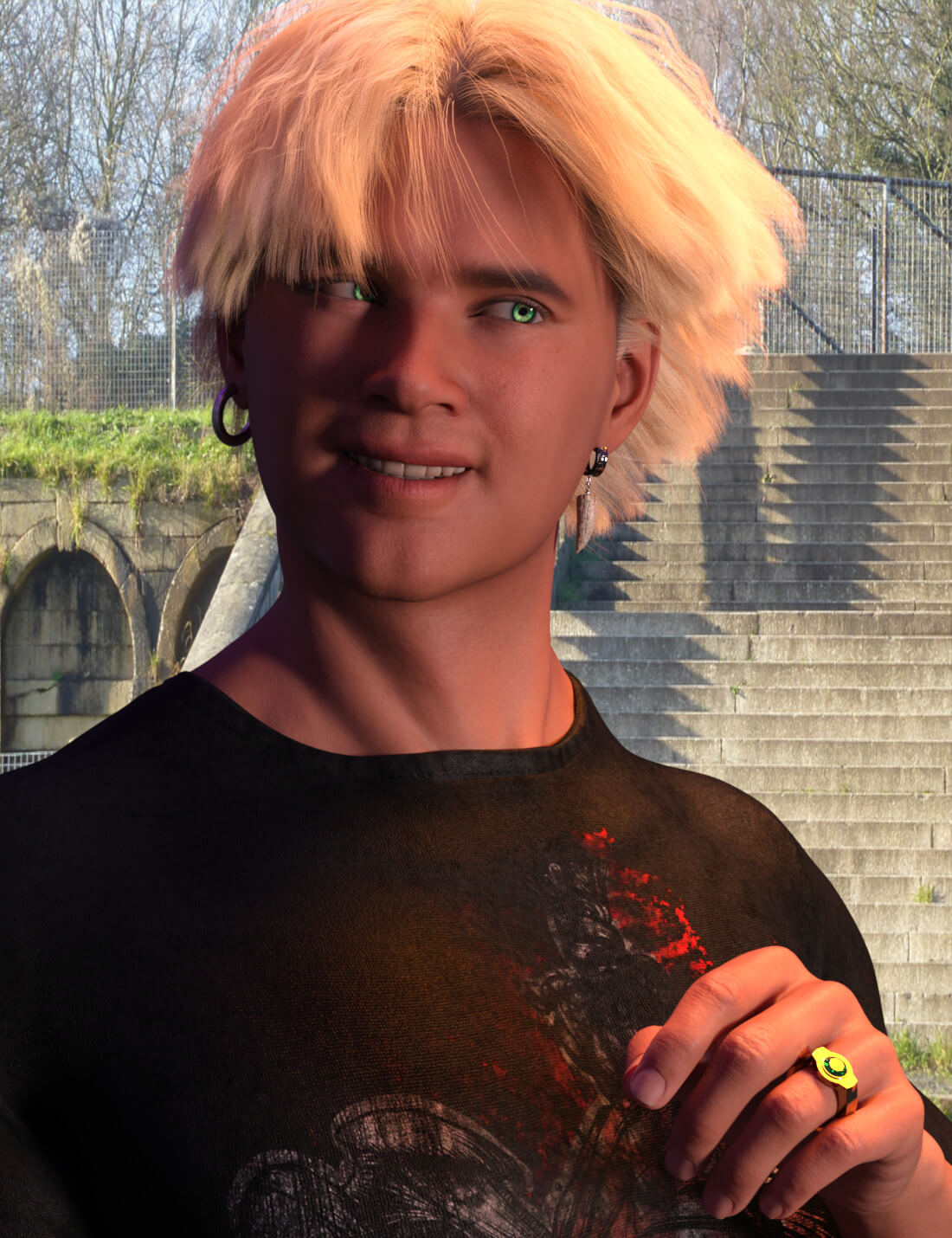 LT Evin and Lewis HD for Genesis 8.1 Male Daz Content by den