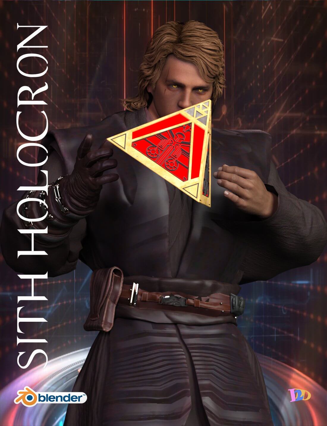 Sith Holocron 02 for Blender - 3D Model by den