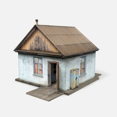 Old Soviet Checkpoint - 3D Model by denlog