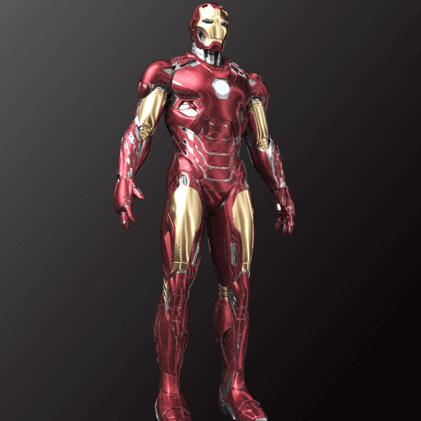 Buste D'iron Man Non Peint – Impression 3D PLA