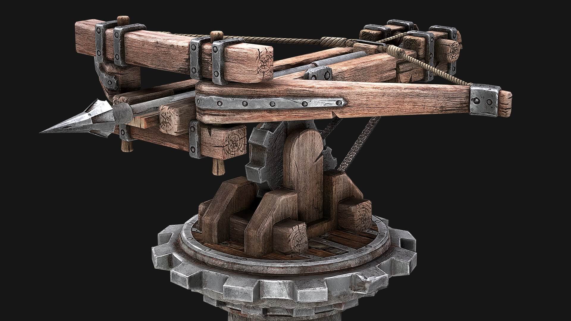 Ballista Tower Pack 3d Model By Dereza