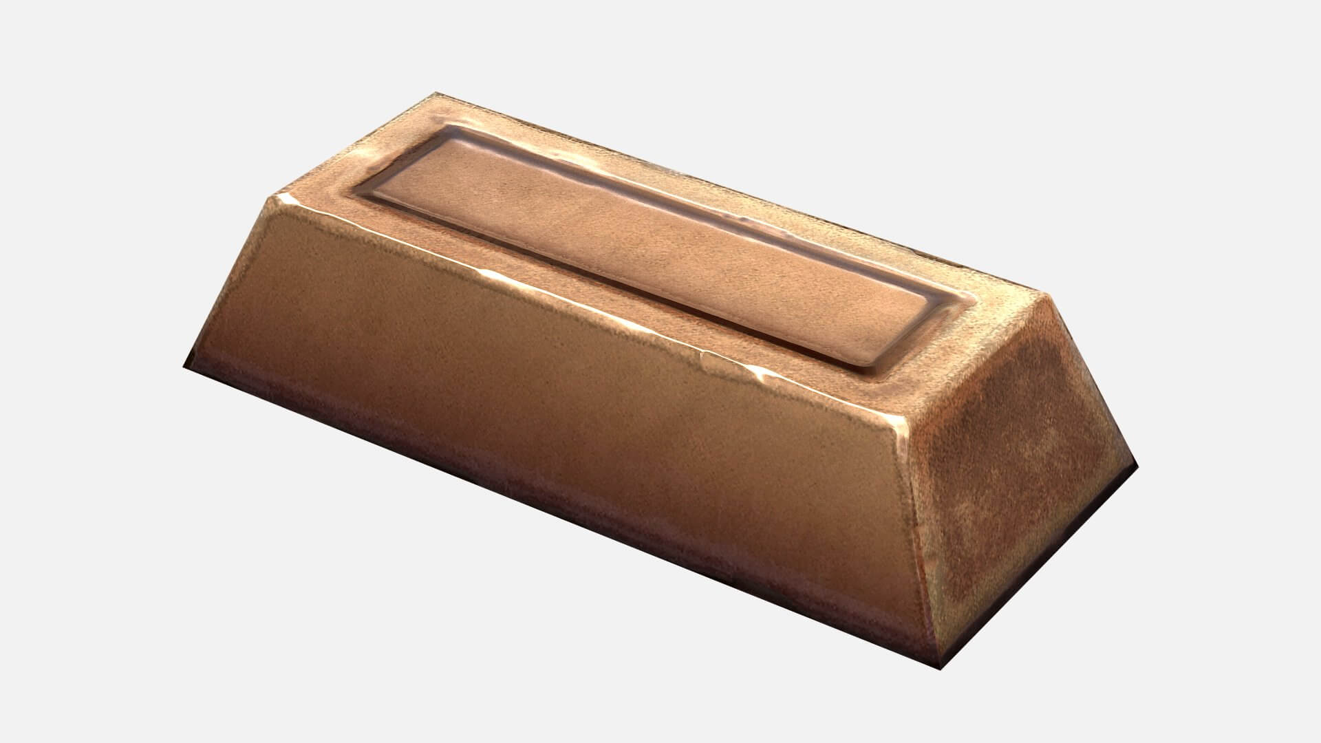 Bronze Ingot 3D Model by Dereza