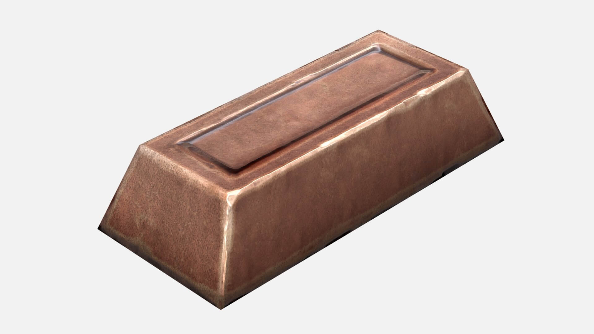 Copper Ingot 3D Model by Dereza