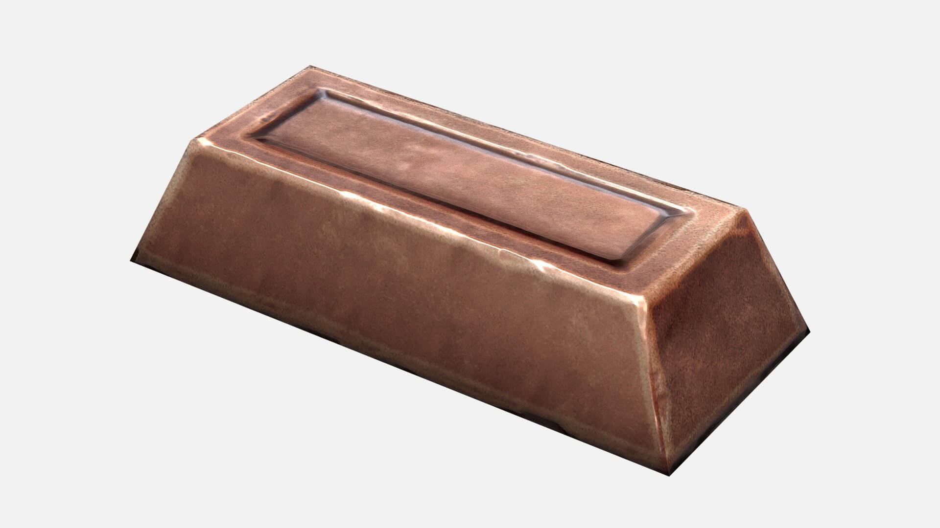 Copper Ingot 3D Model by Dereza