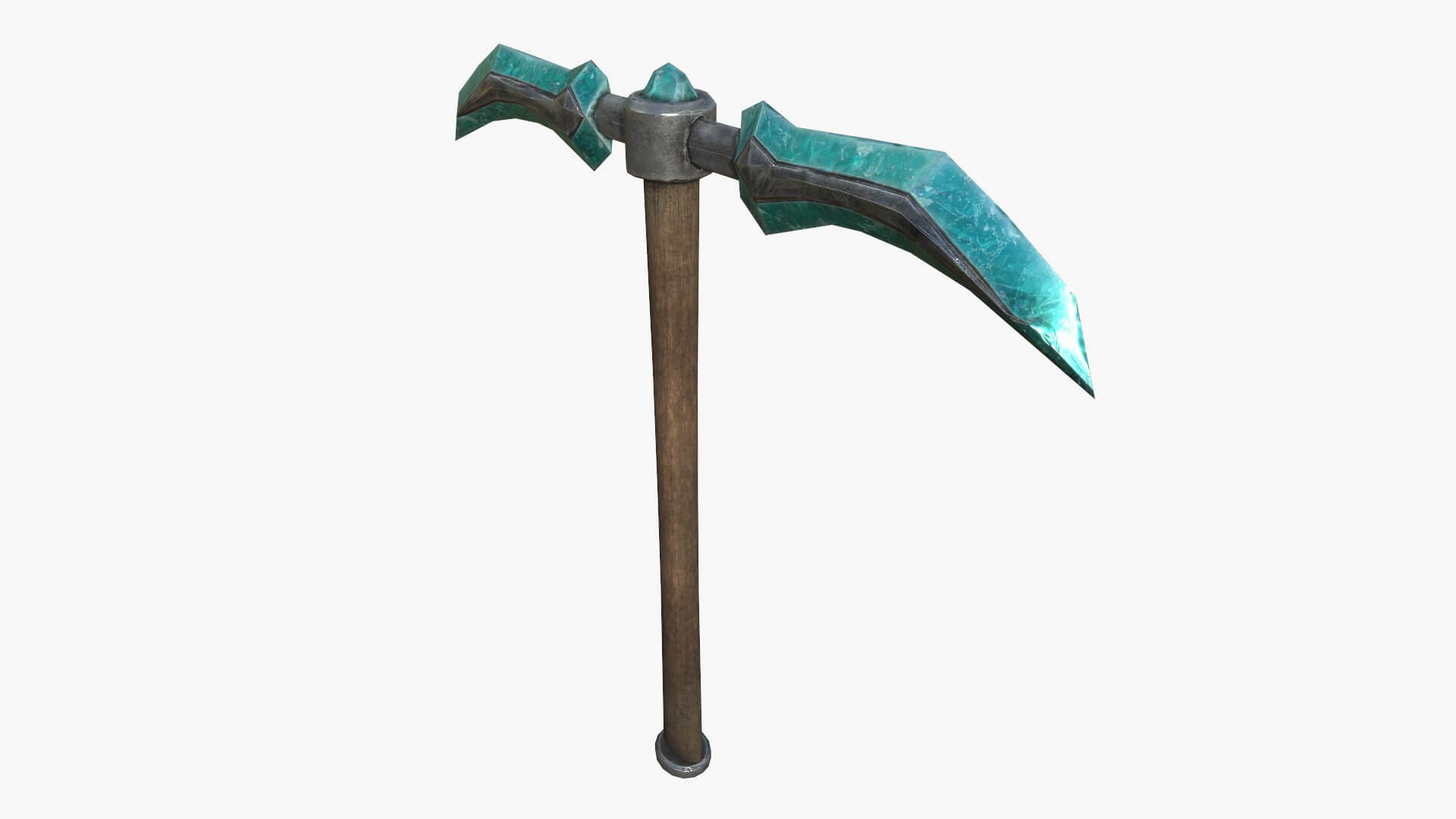 Diamond Pickaxe 3D Model by Dereza
