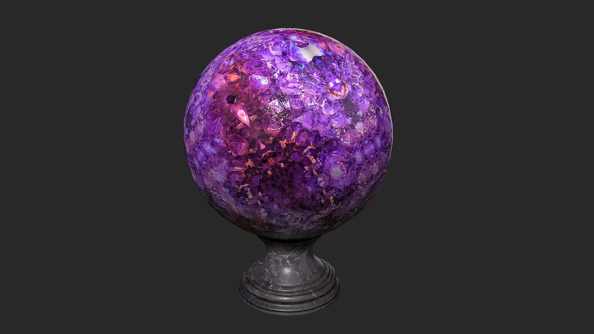 Fortune Teller Crystal Ball Set 3D Model by Dereza