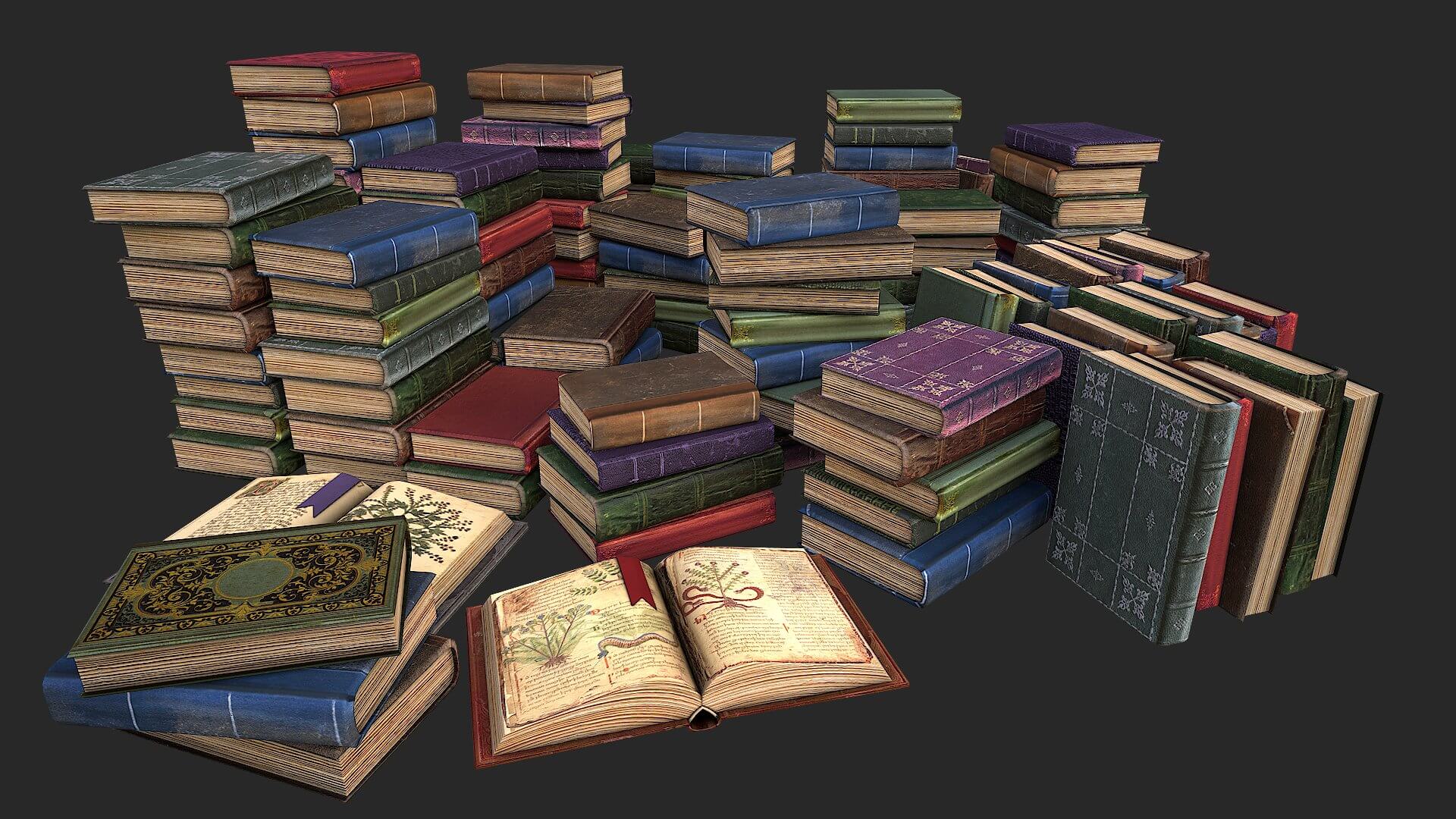 Set books. Печать книг. Модель книги. 52 книги. Set books.