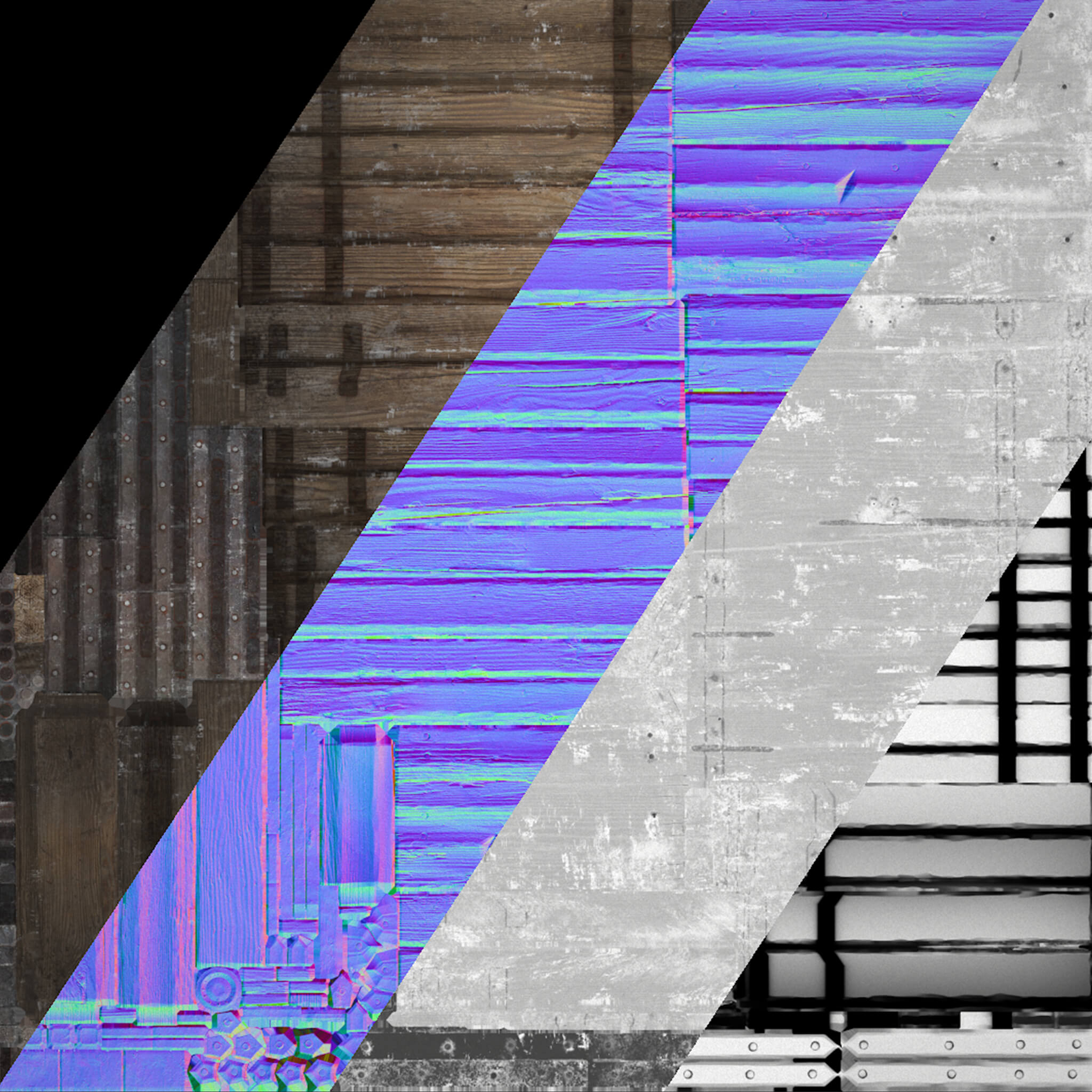 Medieval Door and Wall - 3D Model by Dereza